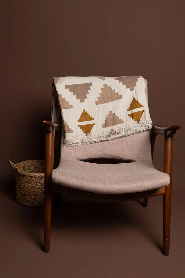 Manta para sofa estampada