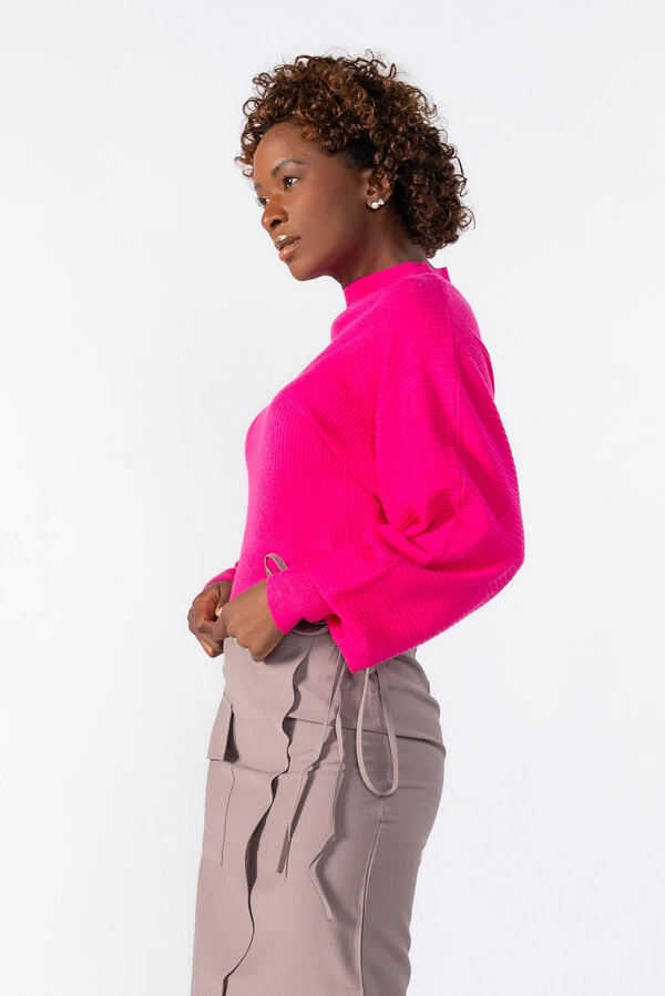 Blusa manga longa bufante