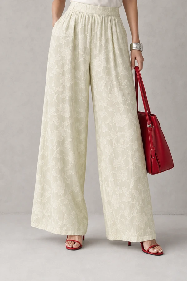 Calça pantalona devorê