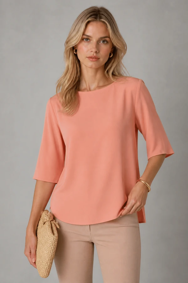 Blusa com Fenda Lateral