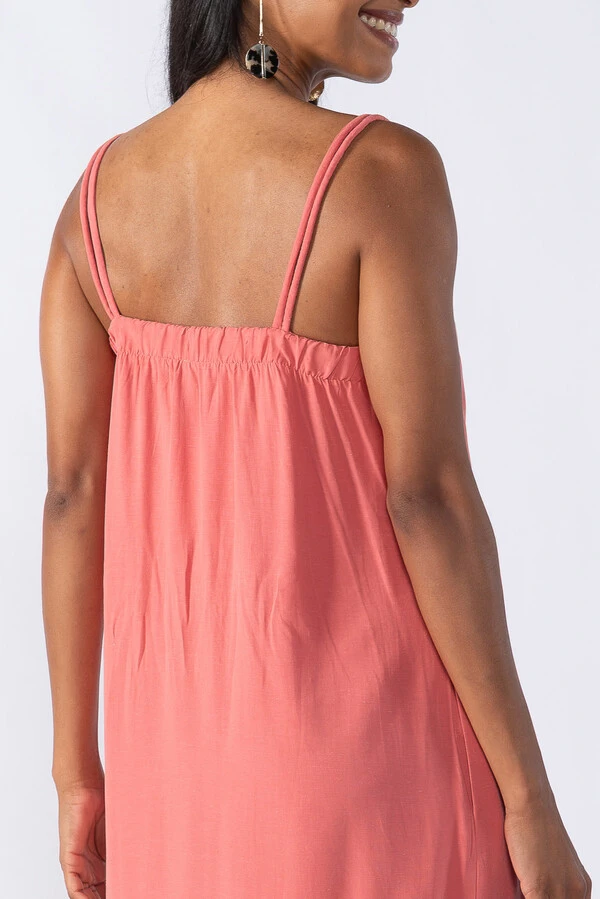 VESTIDO MIDI VISCOSE ALCA COM NO