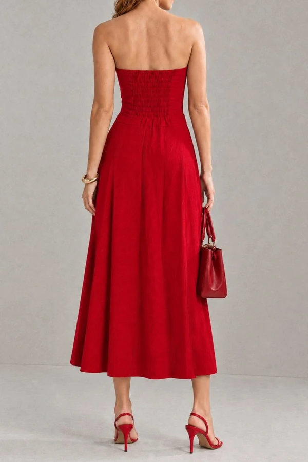 Vestido Viscolinho tomara que caia