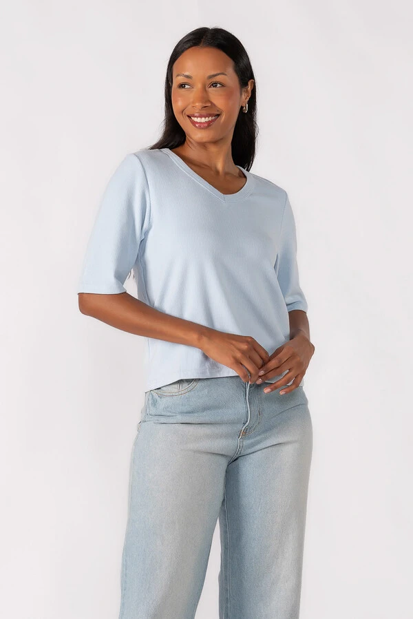 Blusa oversized manga 3/4