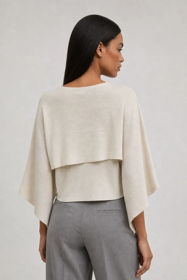 Blusa poncho fluida