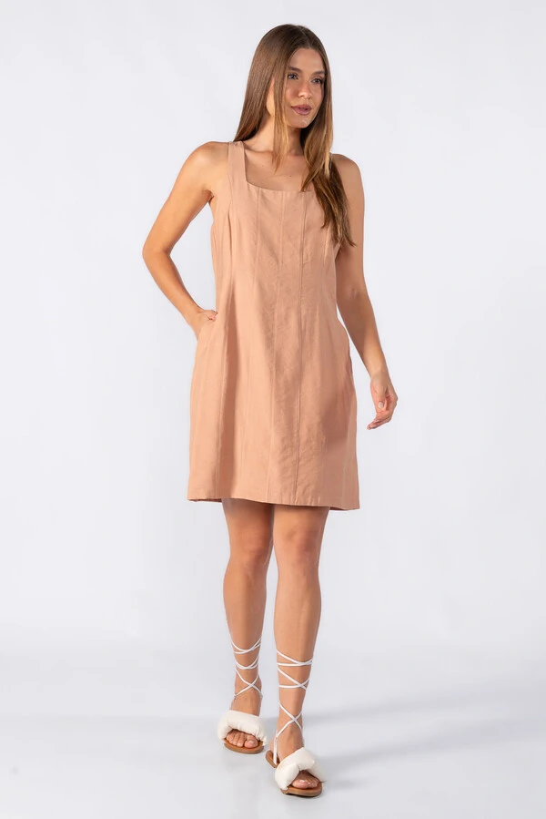 Vestido curto em viscose