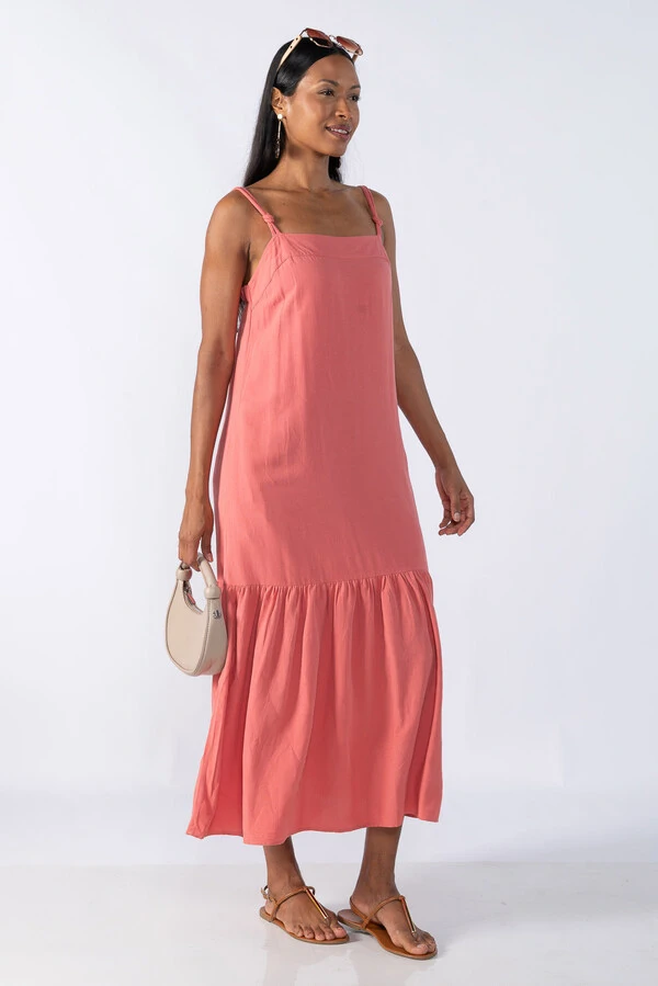VESTIDO MIDI VISCOSE ALCA COM NO