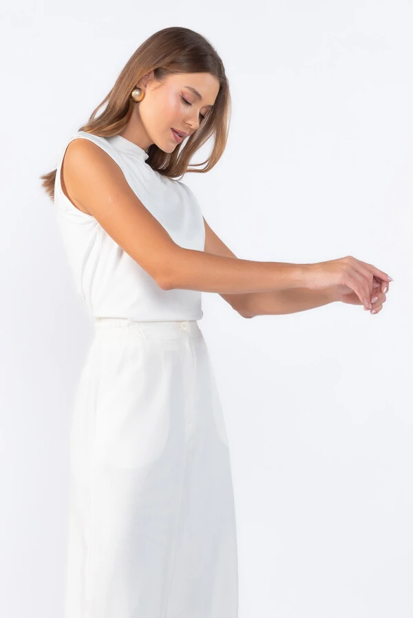 Blusa viscose manga muscle