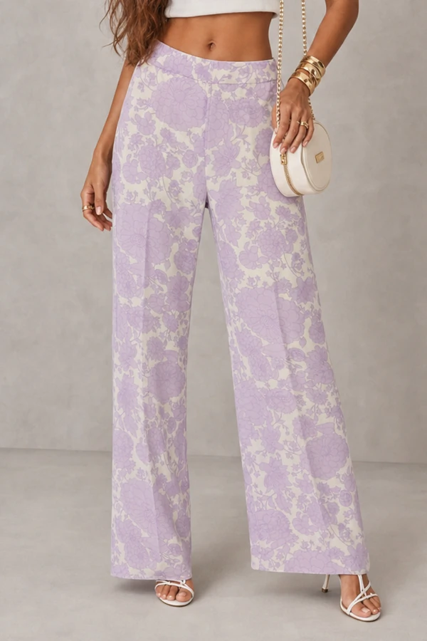 Conjunto blusa e calça estampado