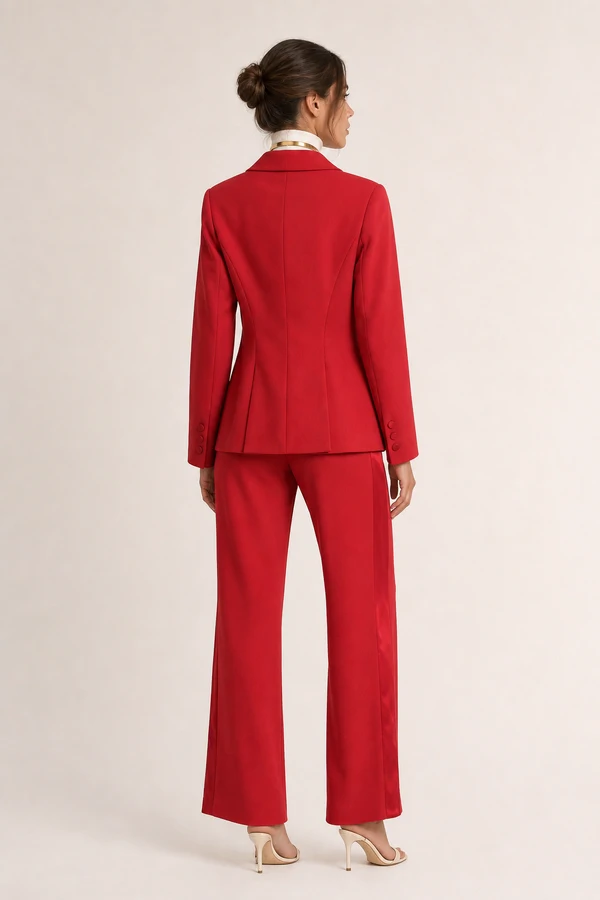 Blazer liso detalhe 7 botoes