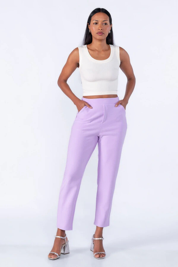 Calça Social Com Bolsos