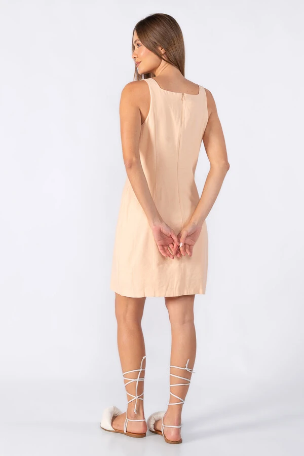 Vestido curto em viscose