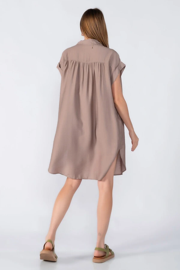 Chemise manga morcego com detalhe