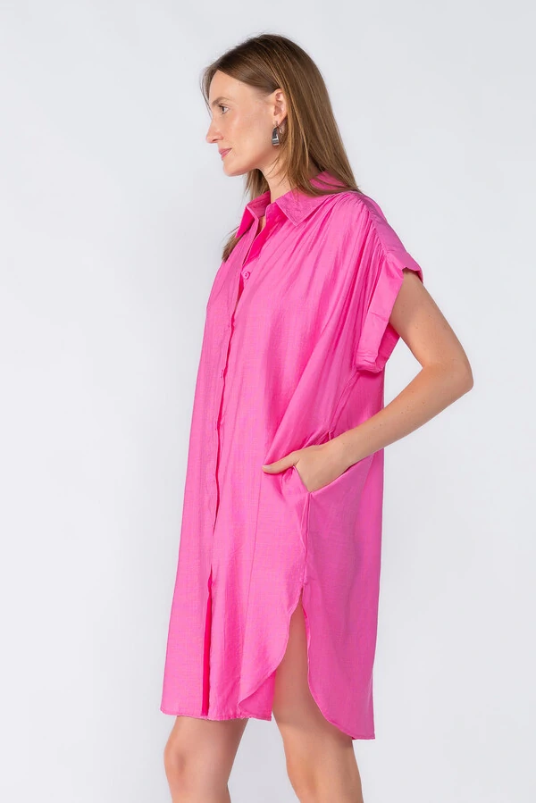 Chemise manga morcego com detalhe