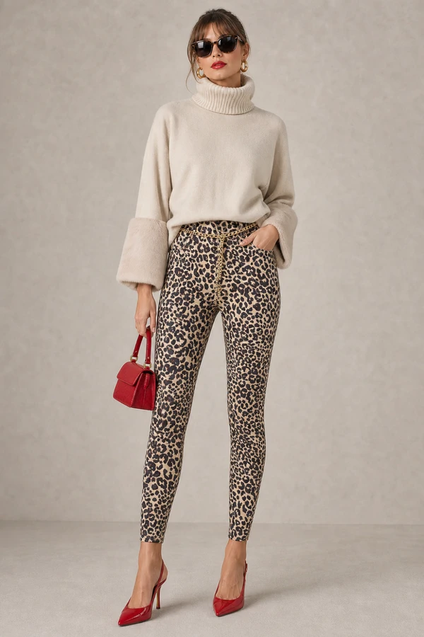 Calca leopardo