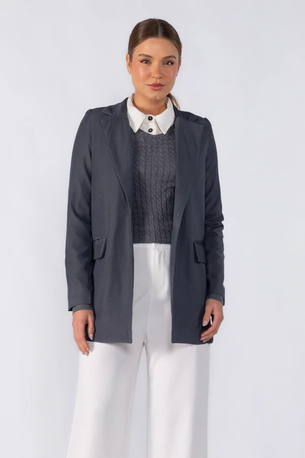 Blazer alfaiataria alongado