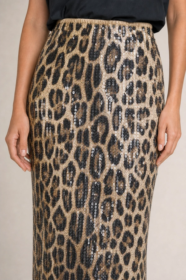 Saia animal print paete