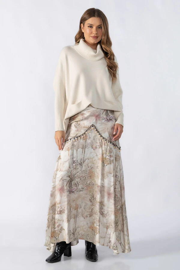 Blusa ampla gola solta