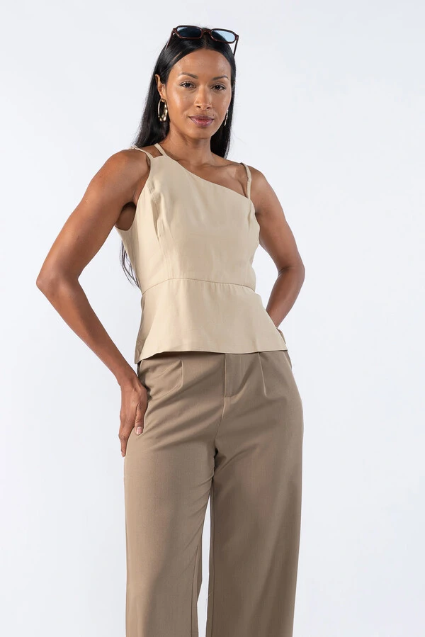 Blusa Alfaiataria Alça Dupla