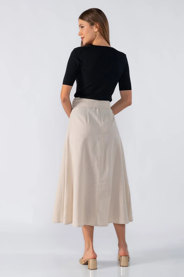 Blusa basica tricot manga curta