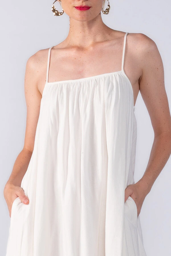 VESTIDO MIDI FENDA COM BOTOES