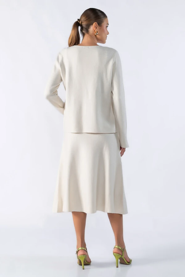 Cardigan com dois botões