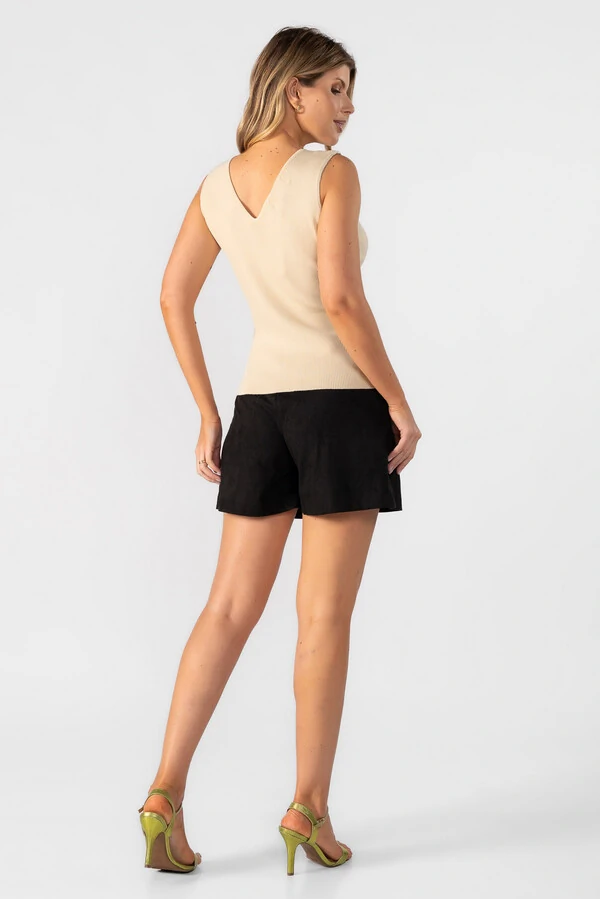 Blusa regata decote em v