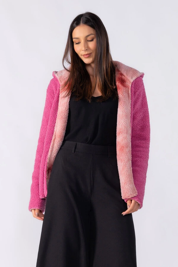 Casaco dupla face tie dye