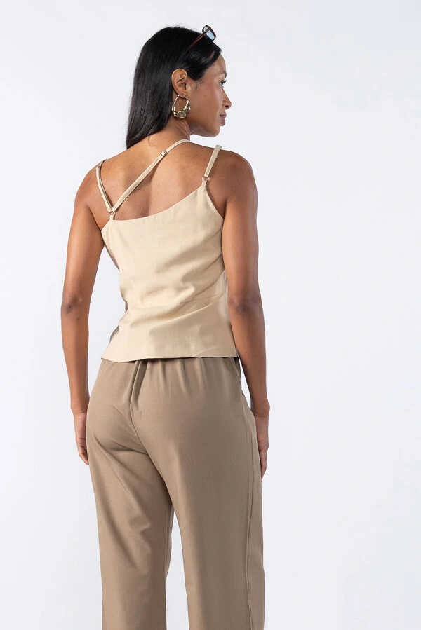 Blusa Alfaiataria Alça Dupla