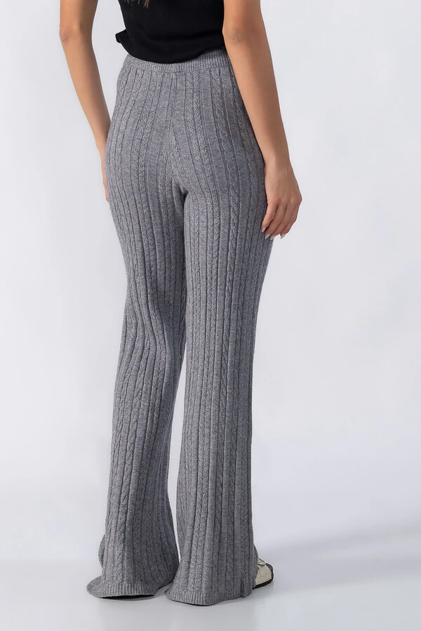 Calça tricot texturizada