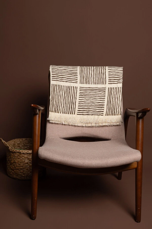 Manta para sofa estampada