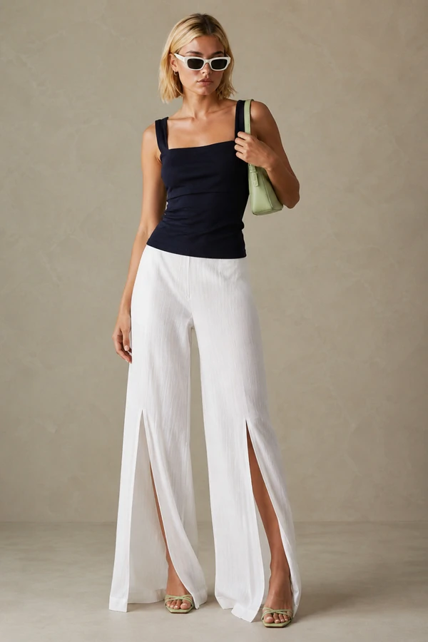 Blusa canelada alça