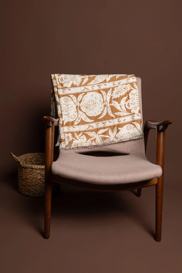 Manta para sofa estampada