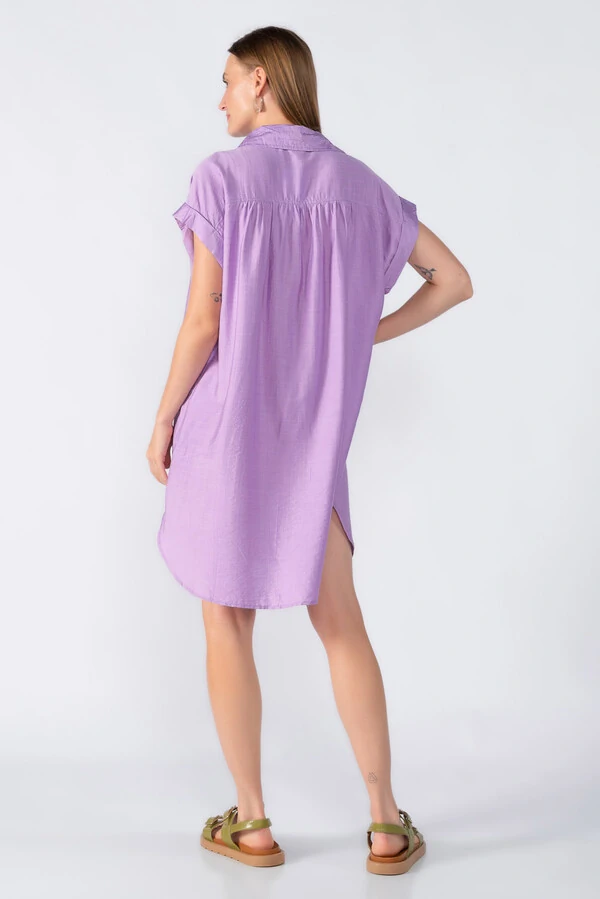 Chemise manga morcego com detalhe