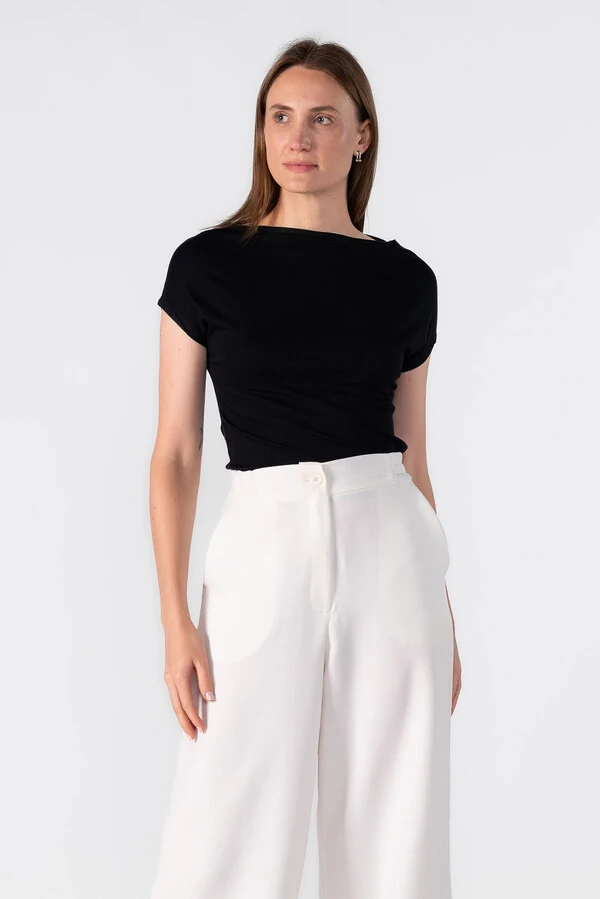 Blusa basica manga morcego