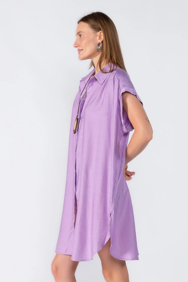 Chemise manga morcego com detalhe