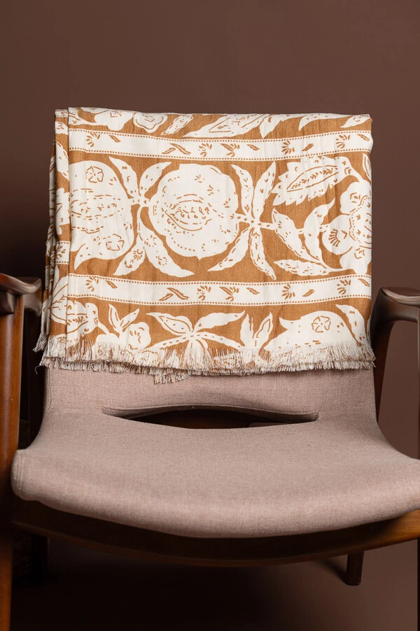 Manta para sofa estampada