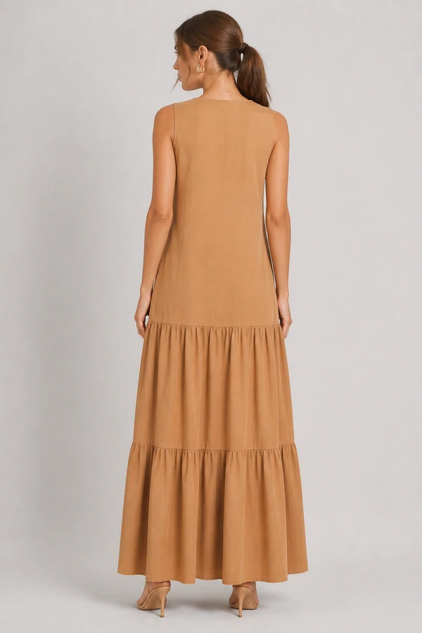 Vestido longo regata