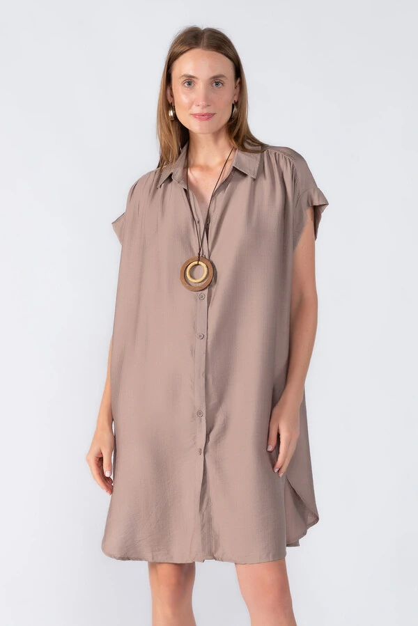 Chemise manga morcego com detalhe