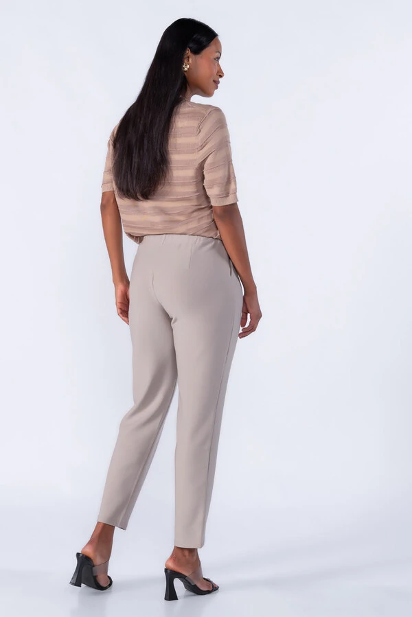 Calça Elástico no Cos com Pregas