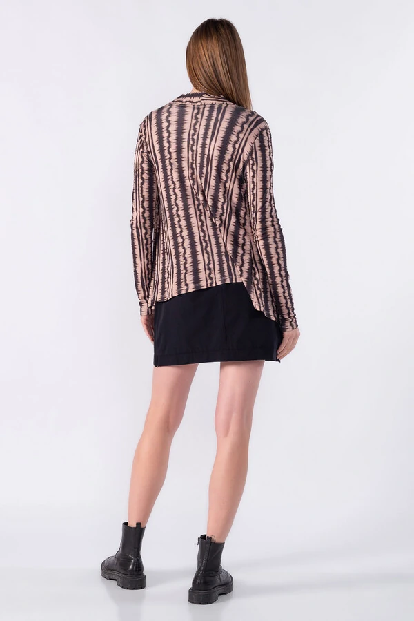 Cardigan basico estampado