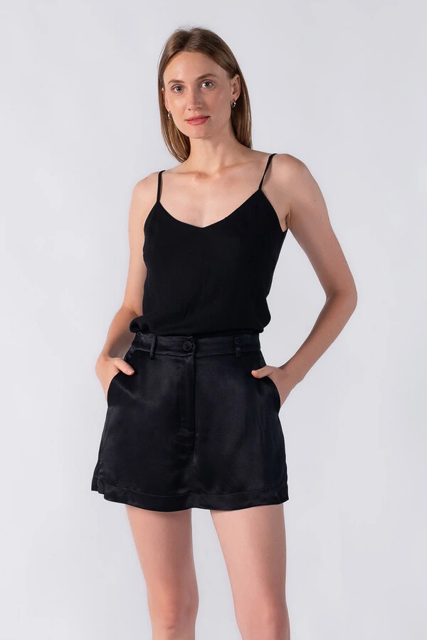 Shorts saia acetinado