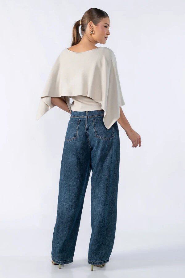 Blusa poncho fluida