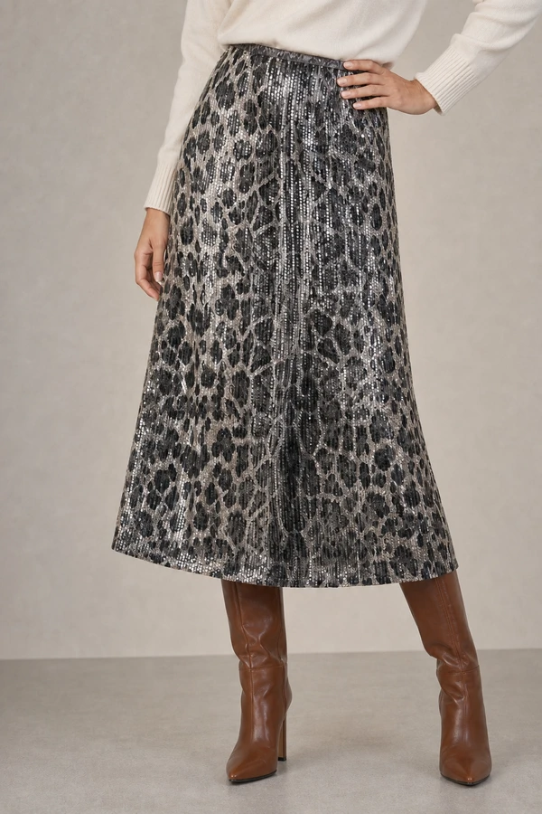 Saia animal print paete
