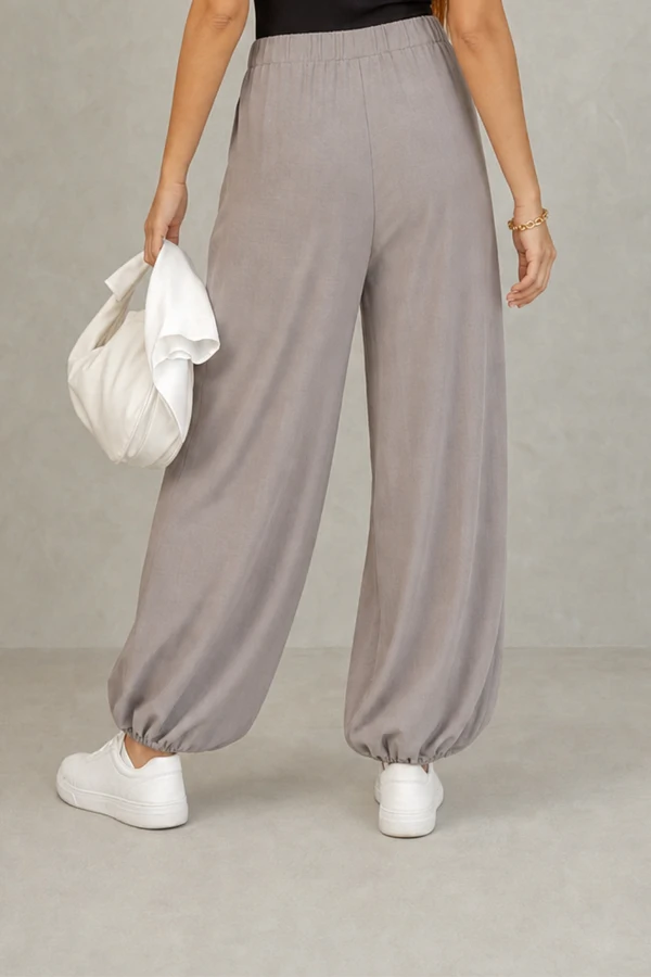 Calça barra bufante