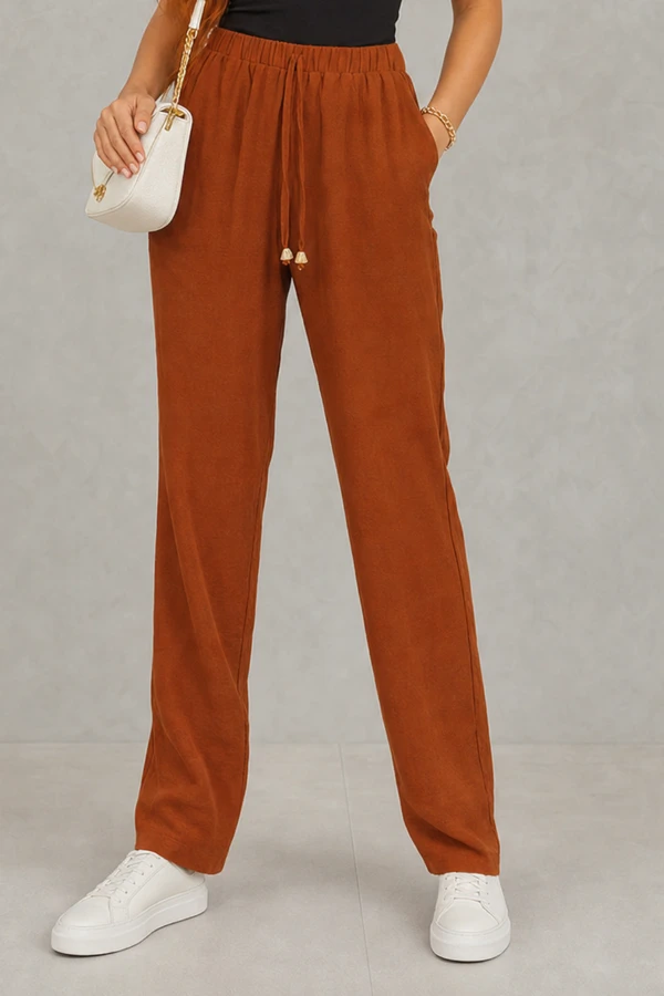 Conjunto calça e blusa com botões e manga