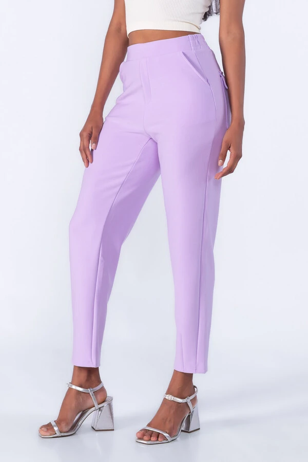 Calça Social Com Bolsos