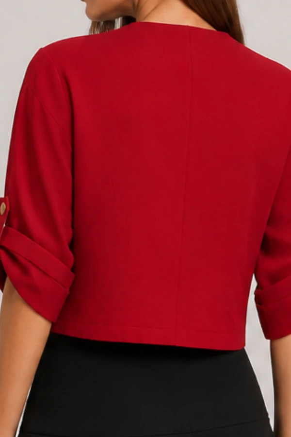 Blusa decote v manga ampla