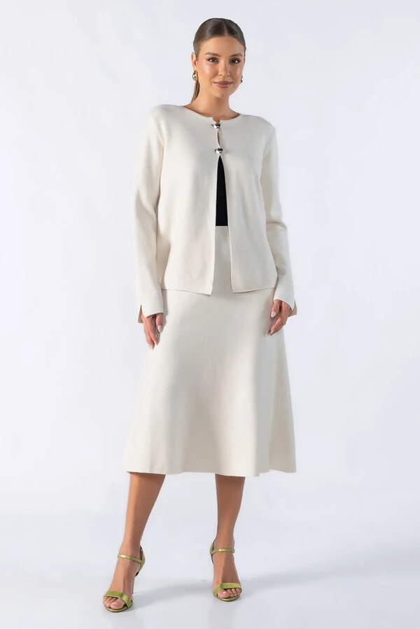 Cardigan com dois botões