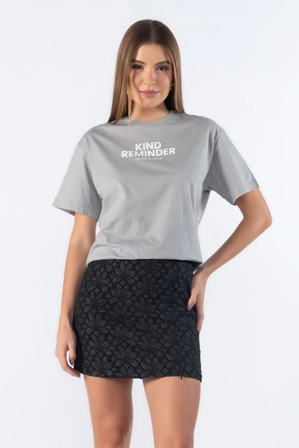 Blusa tshirts estampa glow up