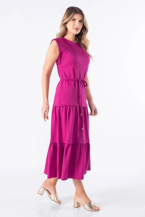 Vestido muscle tee midi